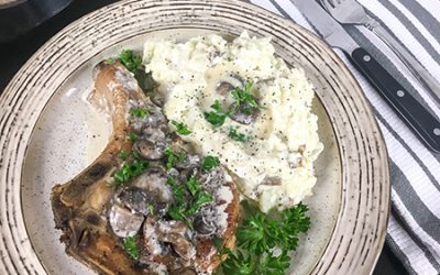 Slow Cooker Thick-Cut Bone-In Pork Chops — Recipe