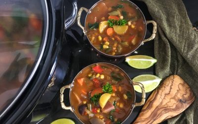 Slow Cooker Vegan Vegetable Soup Recipe